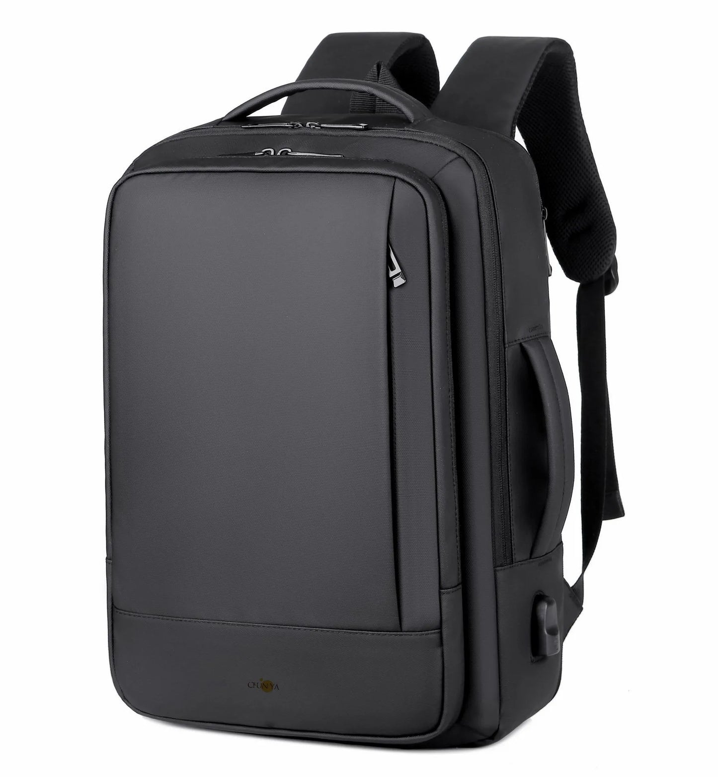 CFUN YA Luxury USB Backpack Men's Business Shoulder Bag Waterproof Expansion 15.6 Computer Bag Purpose College Student Schoolbag