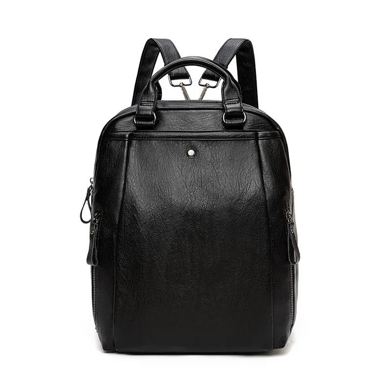CFUN YA Luxury Women Backpack Waterproof Soft Real Leather Students Backpacks Anti-Theft Travel Rucksack Female Shoulder Bag