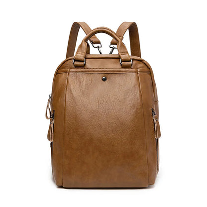CFUN YA Luxury Women Backpack Waterproof Soft Real Leather Students Backpacks Anti-Theft Travel Rucksack Female Shoulder Bag