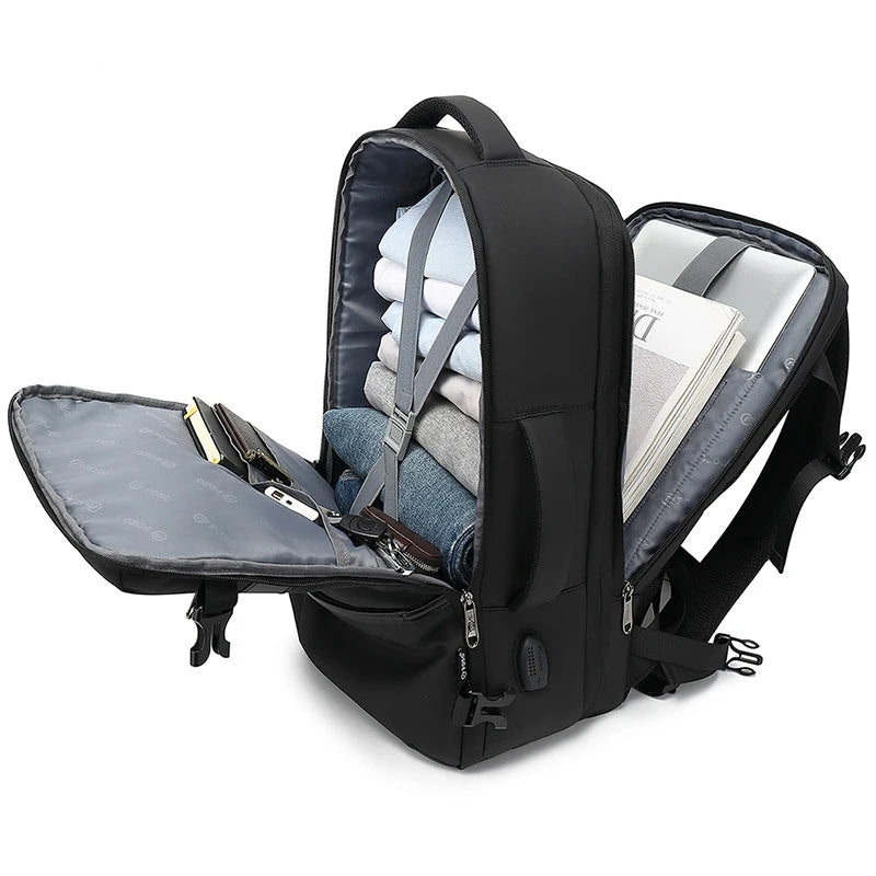 CFUN YA Multifunctional Backpack Men USB Waterproof Male Business Backpack 15.6 Inch Laptop Bag Travel Rucksack College Bookbag
