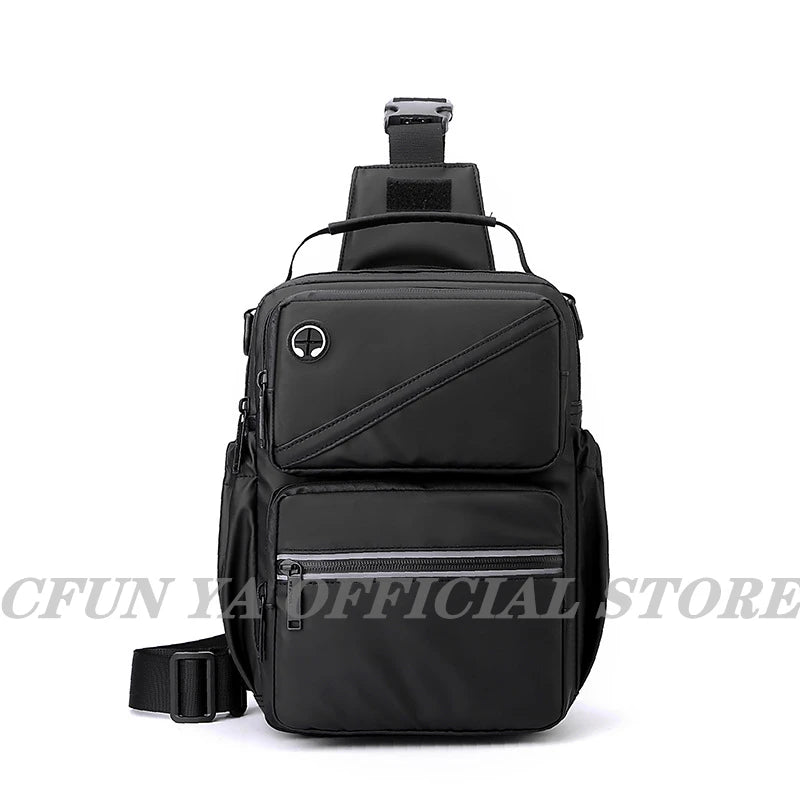 CFUN YA New 2023 Multifunction Men's Chest Bag Outdoor Sport Male Shoulder Crossbody Bags Students Backpack Messenger Handbag