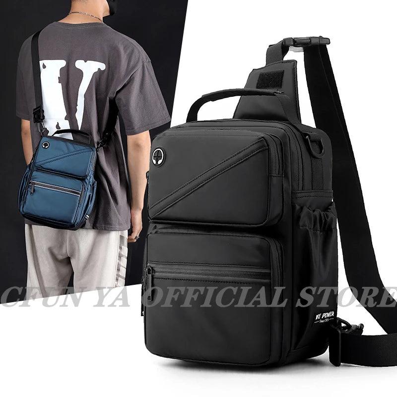 CFUN YA New 2023 Multifunction Men's Chest Bag Outdoor Sport Male Shoulder Crossbody Bags Students Backpack Messenger Handbag