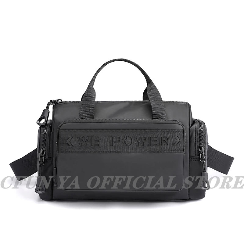 CFUN YA New 2023 Nylon Men Causal Handbag Outdoor Sport Waist Pack Male Shoulder Crossbody Bag Business Messenger Handle Bags