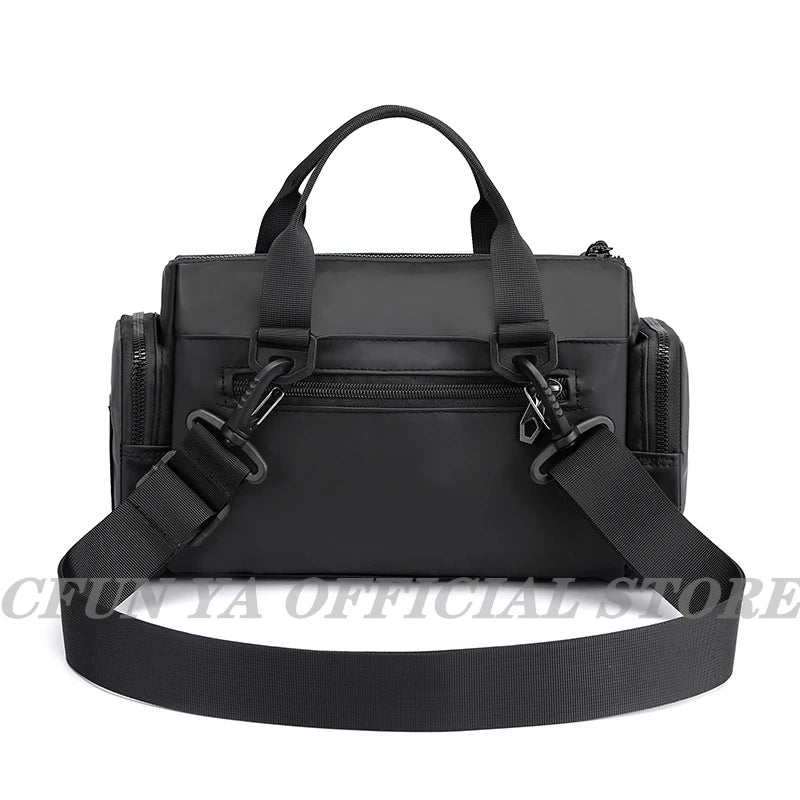 CFUN YA New 2023 Nylon Men Causal Handbag Outdoor Sport Waist Pack Male Shoulder Crossbody Bag Business Messenger Handle Bags