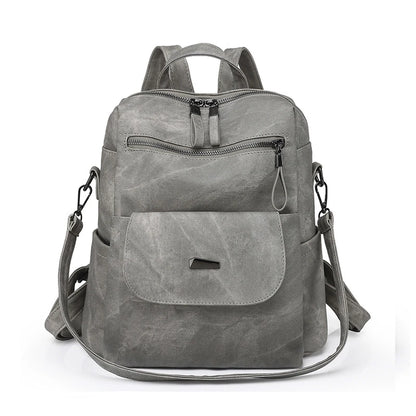 CFUN YA New 2023 Summer Boho Women Backpack Large Soft Leather Travel Knapsack Student Schoolbag Female Shoulder Bags Bookbag