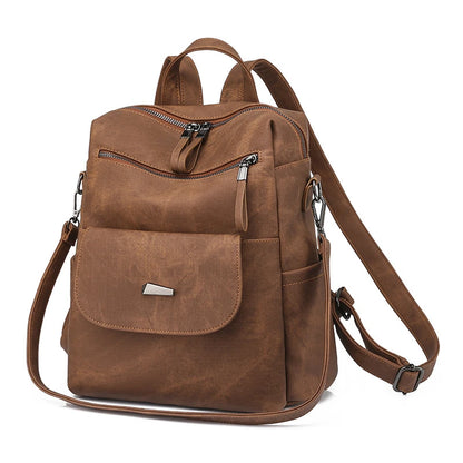 CFUN YA New 2023 Summer Boho Women Backpack Large Soft Leather Travel Knapsack Student Schoolbag Female Shoulder Bags Bookbag