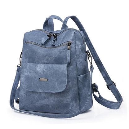 CFUN YA New 2023 Summer Boho Women Backpack Large Soft Leather Travel Knapsack Student Schoolbag Female Shoulder Bags Bookbag