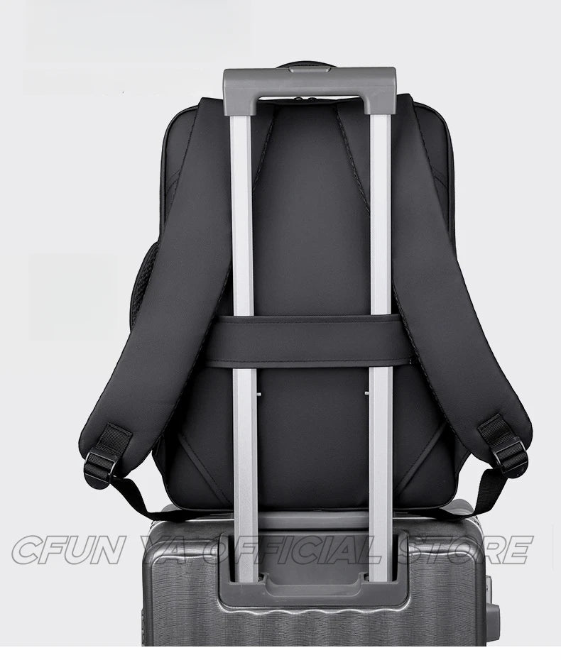 CFUN YA New 2024 Business Backpack For Men Waterproof Male Handbag Travel Bagpack 14 15.6 Computer Bag Pack Schoolbag Mochilas