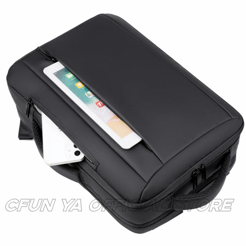 CFUN YA New 2024 Business Backpack For Men Waterproof Male Handbag Travel Bagpack 14 15.6 Computer Bag Pack Schoolbag Mochilas