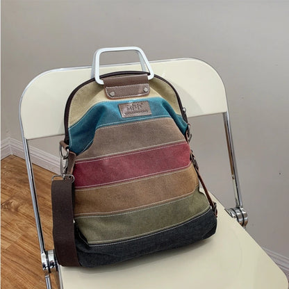CFUN YA New Canvas Bag For Women Large Capacity Multifunction Female Backpack Lady Shoulder Cross Bag Causal Mummy Handbag Bolsa