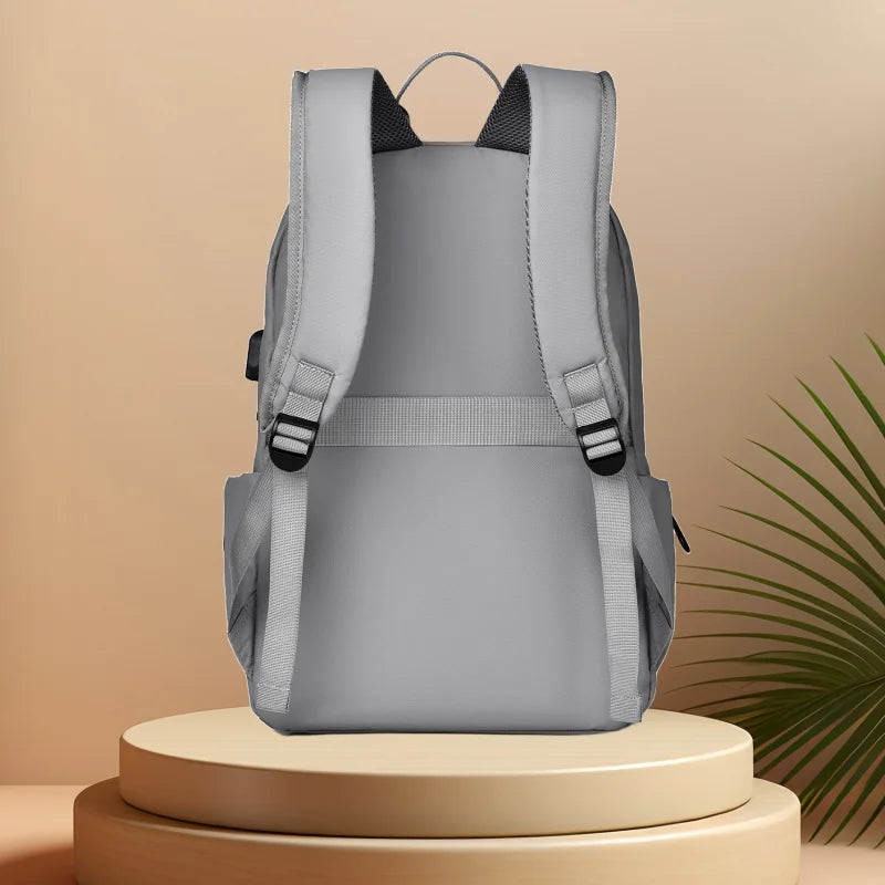 CFUN YA New College Students Schoolbag 15.6 Notebook Backpack USB Earphone Port Travel Bagpack Causal Women Men Bag Pack Mochila