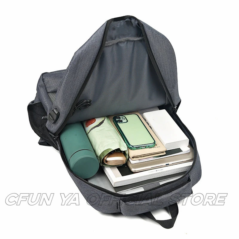 CFUN YA New Design Business Backpack For Men Women Unisex High School Bag Students Travel Knapsack USB Male Bagpack Mochilas