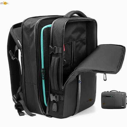 CFUN YA New Design Luxury Business Backpack Expandable 17.3 Laptop Bagpacks Male Anti-Theft Back Pack Outdoor Trekking Knapsack