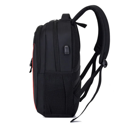 CFUN YA New Design Men's Backpack Large 15.6 Computer Bag Pack USB Charge Travel Rucksack Teenager Schoolbag Students Bookbag