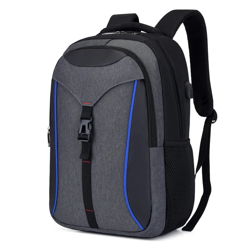 CFUN YA New Design Men's Backpack Large 15.6 Computer Bag Pack USB Charge Travel Rucksack Teenager Schoolbag Students Bookbag
