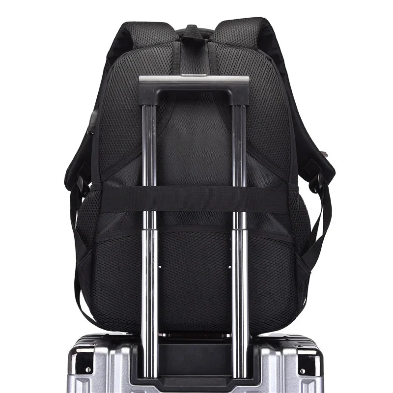 CFUN YA New Design Men's Backpack Large 15.6 Computer Bag Pack USB Charge Travel Rucksack Teenager Schoolbag Students Bookbag