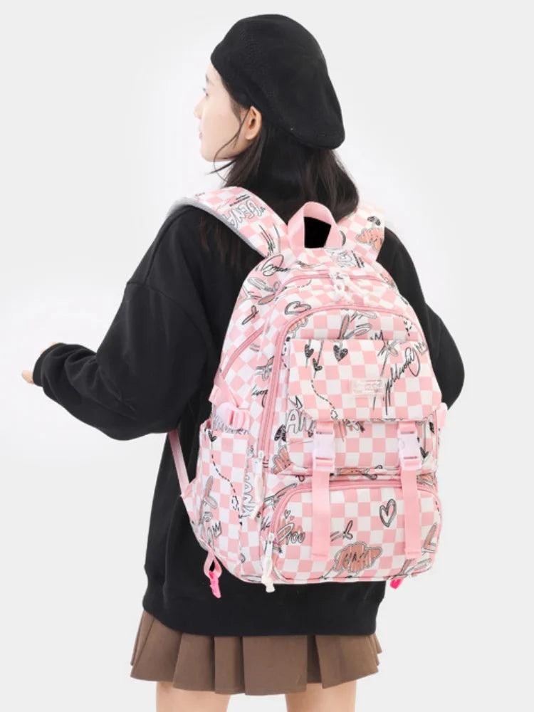 CFUN YA New Design Student Backpack 15.6 Laptop Bookbag Girls Children Women School Bag Bookbag  Mochila Infantil Menina 2024