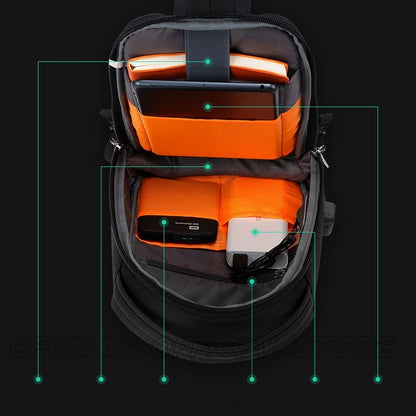 CFUN YA New Fashion Hard Shell Chest Bag For Men Women Outdoor Male Cross Bag Multifunction Sling Shoulder Bags сумка мужская