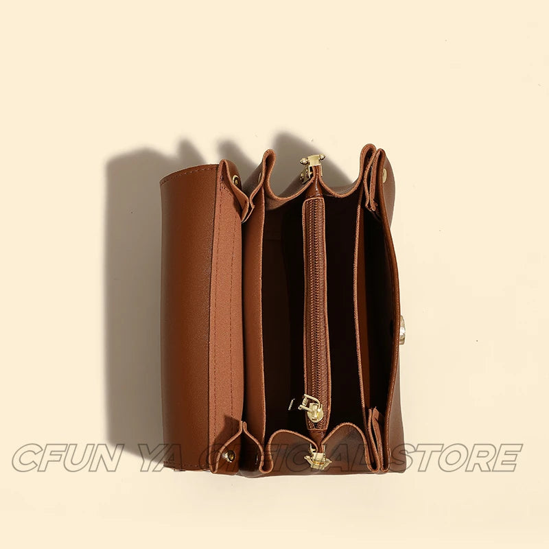 CFUN YA New Fashion One Shoulder Bag For Women Leather Small Square Cross Bag Teen College Handbag Clutch Pack Bolsas Femininas