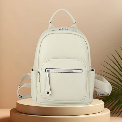CFUN YA New Fashion Small Backpack For Women PU Leather Mini Travel Bagpack Teenager Girls Shoulder Bag Mochilas Bookbag 2024
