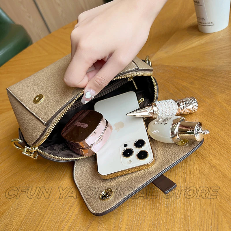 CFUN YA New Fashion Small Shell Bag 2024 Summer Trend Mini Square Shoulder Bag Causal Commuter Crossbody Handbag Phone Purse