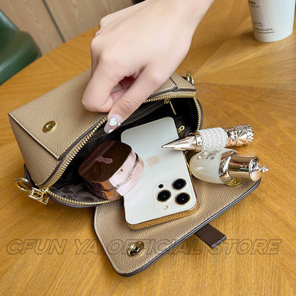 CFUN YA New Fashion Small Shell Bag 2024 Summer Trend Mini Square Shoulder Bag Causal Commuter Crossbody Handbag Phone Purse