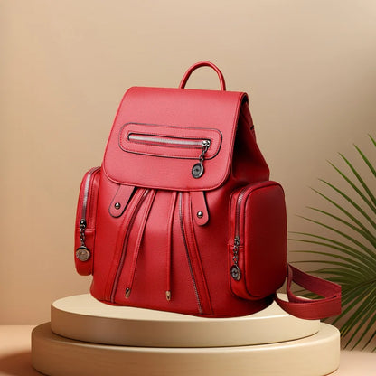 CFUN YA New Fashion Trend Women Backpack Luxury PU Leather Travel Back Bag College Students Schoolbag Mochila Female Bag Handbag