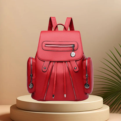 CFUN YA New Fashion Trend Women Backpack Luxury PU Leather Travel Back Bag College Students Schoolbag Mochila Female Bag Handbag