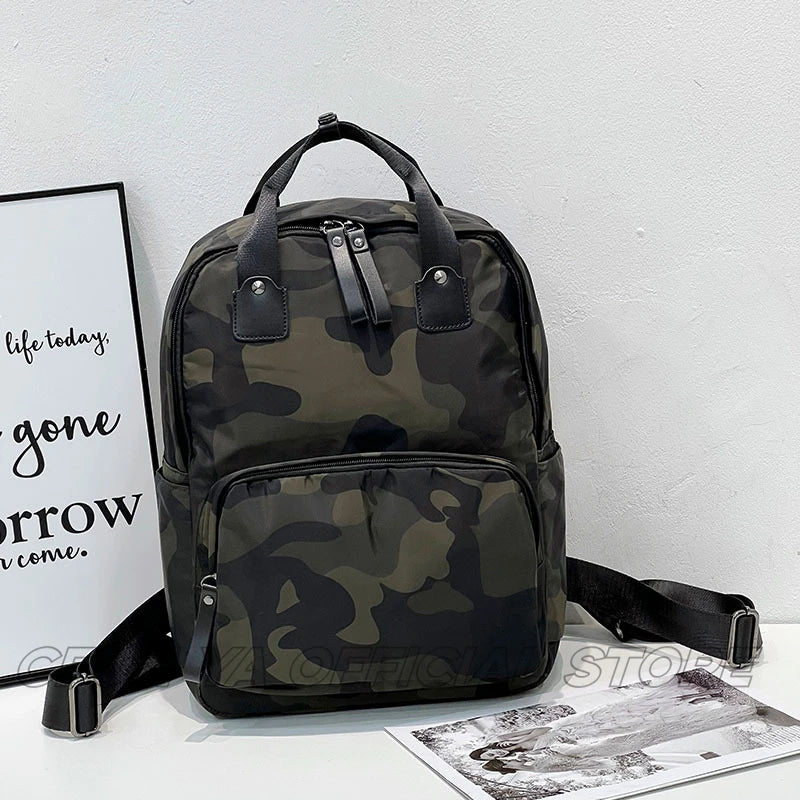 CFUN YA New Fashion Women Backpack 14 Inch Laptop Back Pack Waterproof Female Travel Bagpack Students Schoolbag Unisex Rucksack