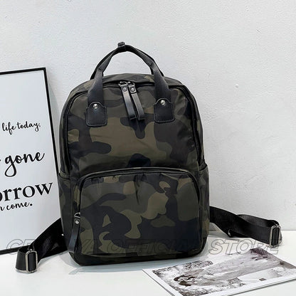 CFUN YA New Fashion Women Backpack 14 Inch Laptop Back Pack Waterproof Female Travel Bagpack Students Schoolbag Unisex Rucksack