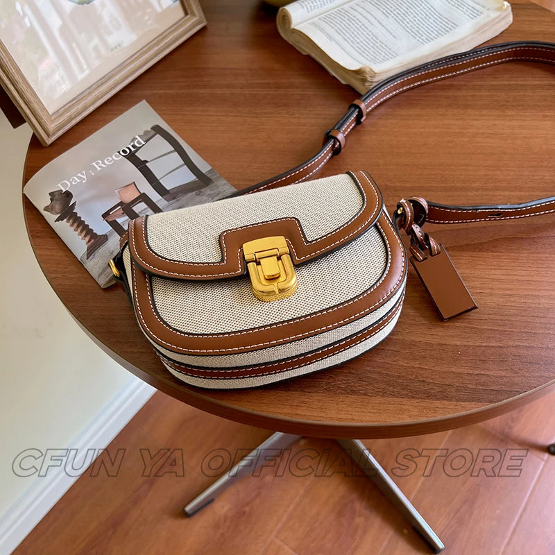 CFUN YA New Fashion Women Shoulder Bag Korean Small Square Saddle Bags Teen Girls Crossbody Handbag Phone Pack Bolsas Femininas
