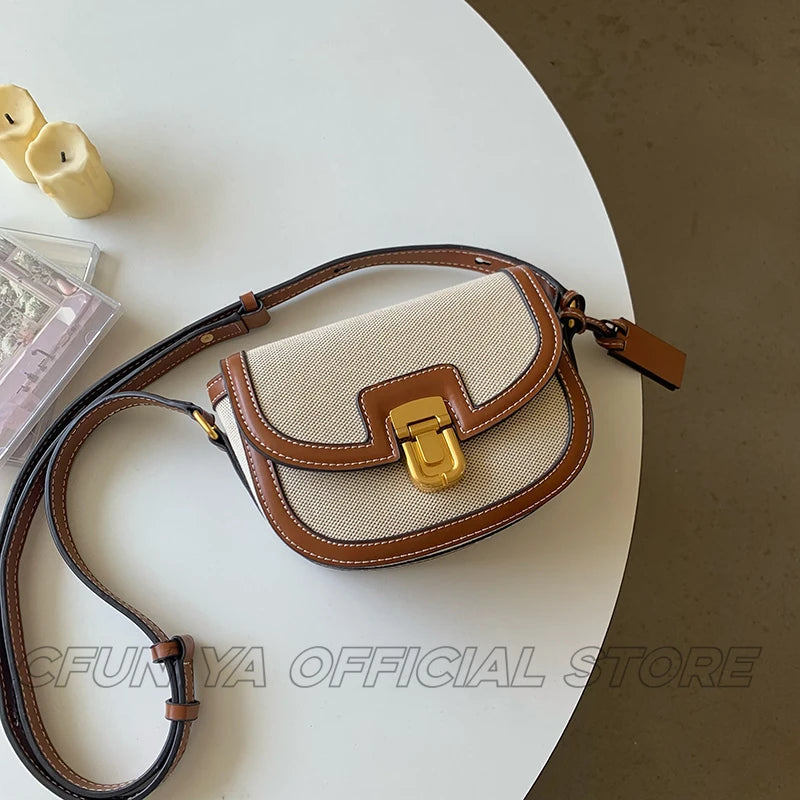 CFUN YA New Fashion Women Shoulder Bag Korean Small Square Saddle Bags Teen Girls Crossbody Handbag Phone Pack Bolsas Femininas