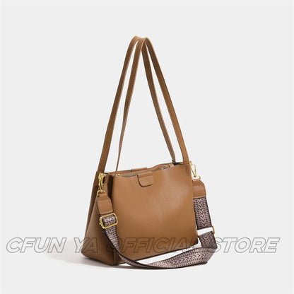 CFUN YA New Fashion Women's Bag Large Capacity Female Shoulder Handbag Pu Leather Cross Bag Lady Totes Bolsas Femininas сумка