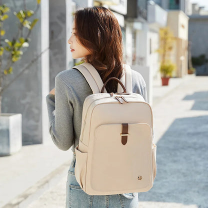 CFUN YA New High Quality Women Backpack 14 15.6 Inch Laptop Bag Pack Nylon Waterproof Female Travel Rucksack Students Schoolbag