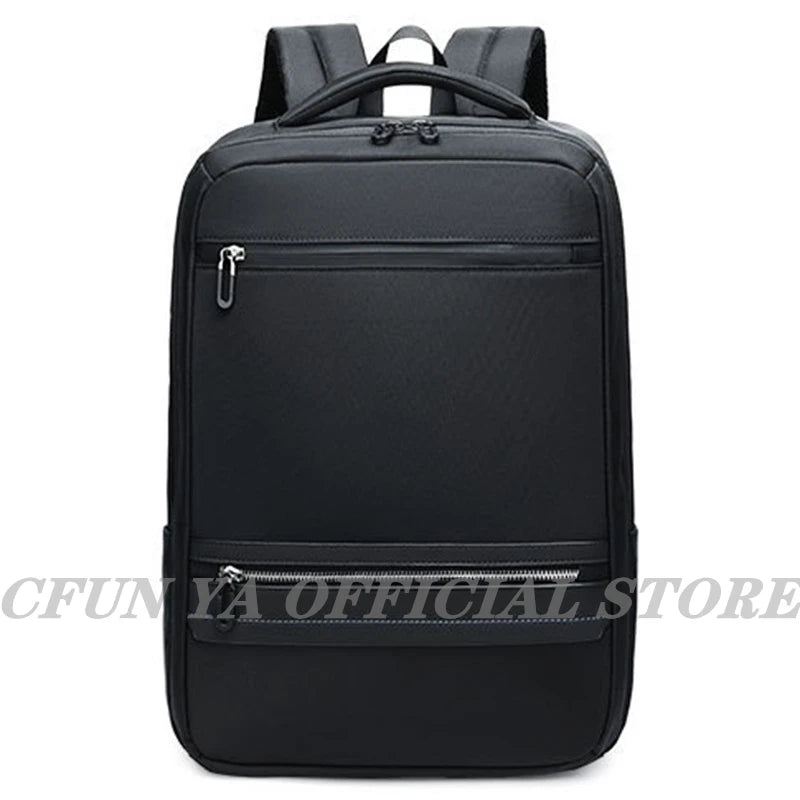 CFUN YA New Luxury Black 15.6 Inch Laptop Bag Backpack Large  Men Women Bagpack Business Anti-Theft Backpacks Rucksack Schoolbag