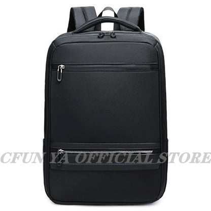 CFUN YA New Luxury Black 15.6 Inch Laptop Bag Backpack Large  Men Women Bagpack Business Anti-Theft Backpacks Rucksack Schoolbag