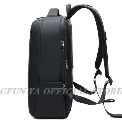 CFUN YA New Luxury Black 15.6 Inch Laptop Bag Backpack Large  Men Women Bagpack Business Anti-Theft Backpacks Rucksack Schoolbag