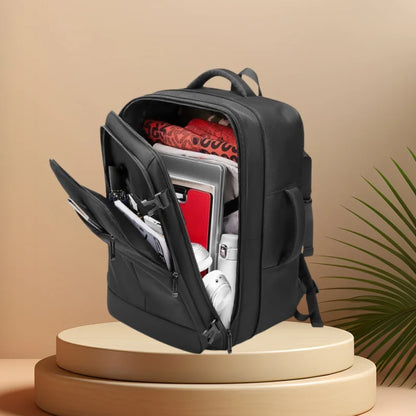 CFUN YA New Luxury Business Backpack Men Expandable 17 Laptop Backpack Anti-Theft Travel Knapsack Student Schoolbag Male Handbag