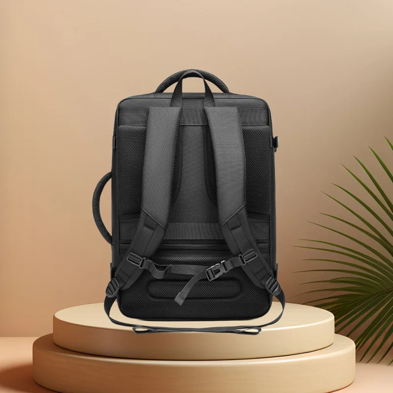 CFUN YA New Luxury Business Backpack Men Expandable 17 Laptop Backpack Anti-Theft Travel Knapsack Student Schoolbag Male Handbag