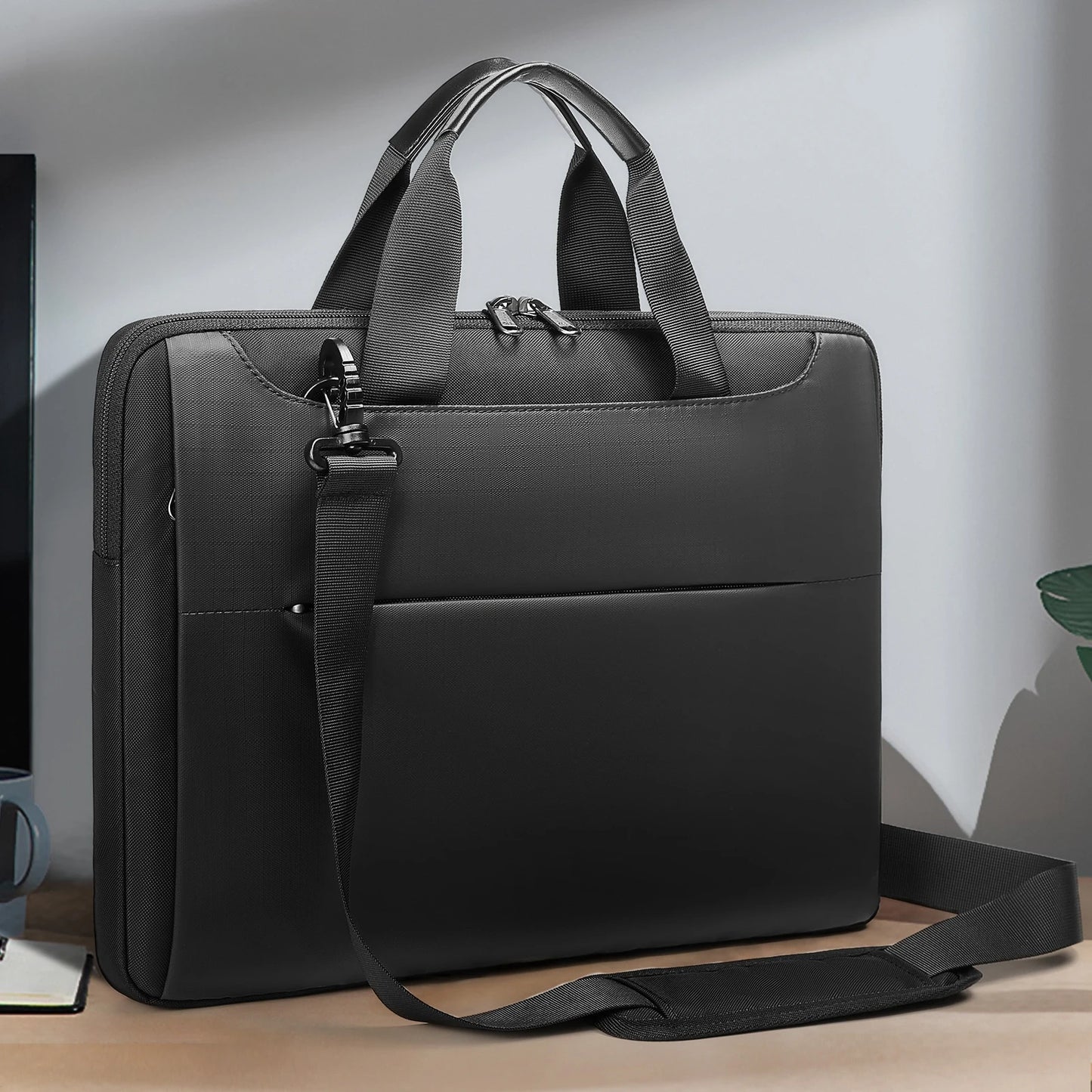 CFUN YA New Luxury Business Men's Bag Business 15.6 Laptop Bag Travel Male Shoulder Cross Bag Briefcase Handbag Messenger Pack