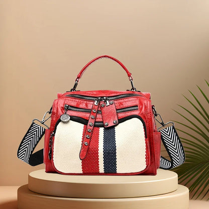 CFUN YA New Luxury Fashion Backpack For Women Multi-Pockets Teen Girls Shoulder Crossbody Bag Female Handbag Travel Bagpack 2024