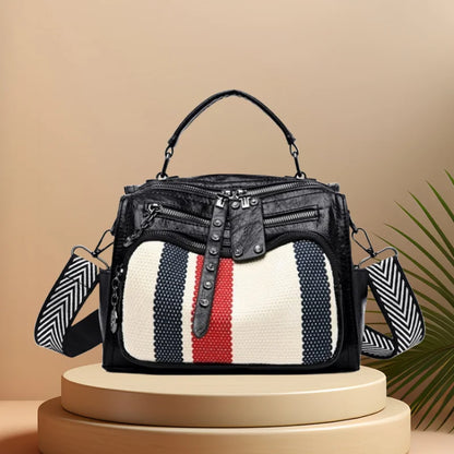 CFUN YA New Luxury Fashion Backpack For Women Multi-Pockets Teen Girls Shoulder Crossbody Bag Female Handbag Travel Bagpack 2024