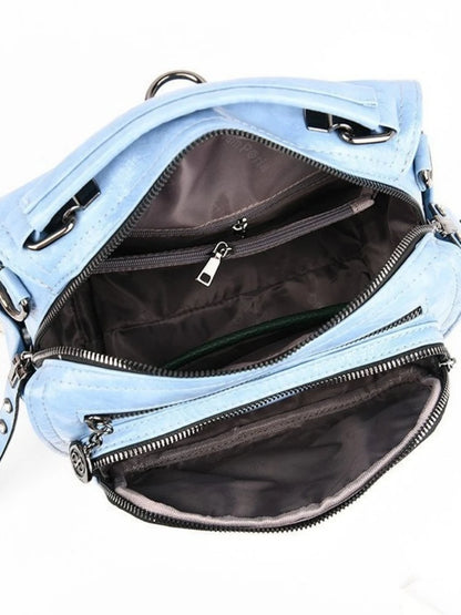 CFUN YA New Luxury Fashion Backpack For Women Multi-Pockets Teen Girls Shoulder Crossbody Bag Female Handbag Travel Bagpack 2024