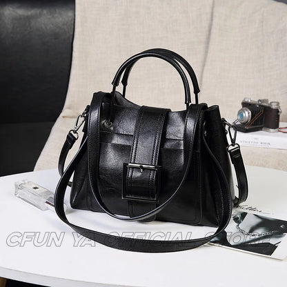 CFUN YA New Luxury Fashion Women Handbag PU Leather Causal Female Shoulder Crossbody Bag Messenger Tote Bags Sac a Mains Femme