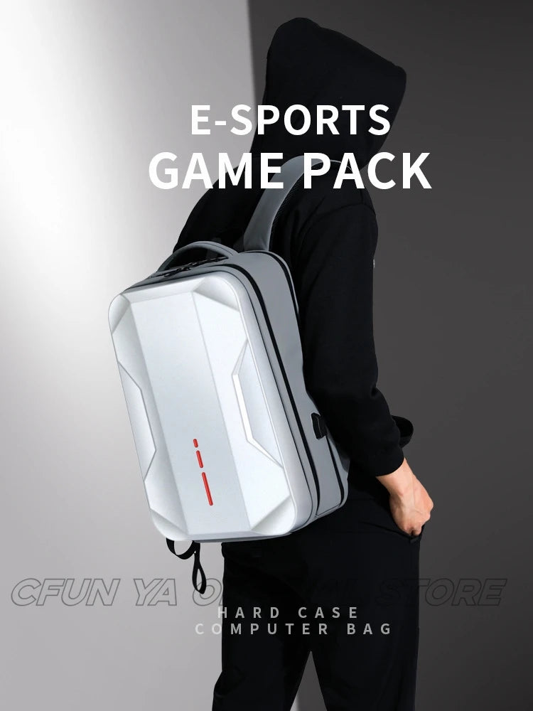CFUN YA New Luxury Hard Sheel Large Backpack For Teenager Business 17.3 Laptop Bag Men Women Travel Esport Game Backpack Mochila