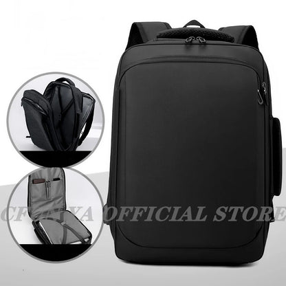 CFUN YA New Luxury Large Business Backpack 15.6 Inch Waterproof Laptop Back Pack Men College Office School Bag Computer Bagpack