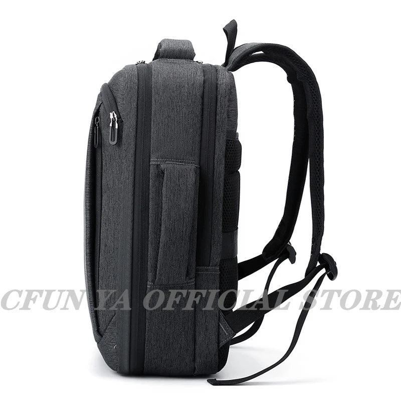 CFUN YA New Luxury Large Business Backpack 15.6 Inch Waterproof Laptop Back Pack Men College Office School Bag Computer Bagpack