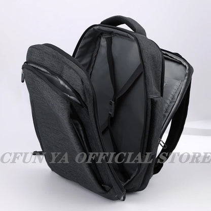 CFUN YA New Luxury Large Business Backpack 15.6 Inch Waterproof Laptop Back Pack Men College Office School Bag Computer Bagpack
