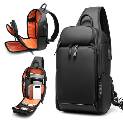 CFUN YA New Luxury Multifunction Chest Bag For Men Wide Open Outdoor Climbing Riding Sling Cross Bag Sport Backpack Fanny Pack