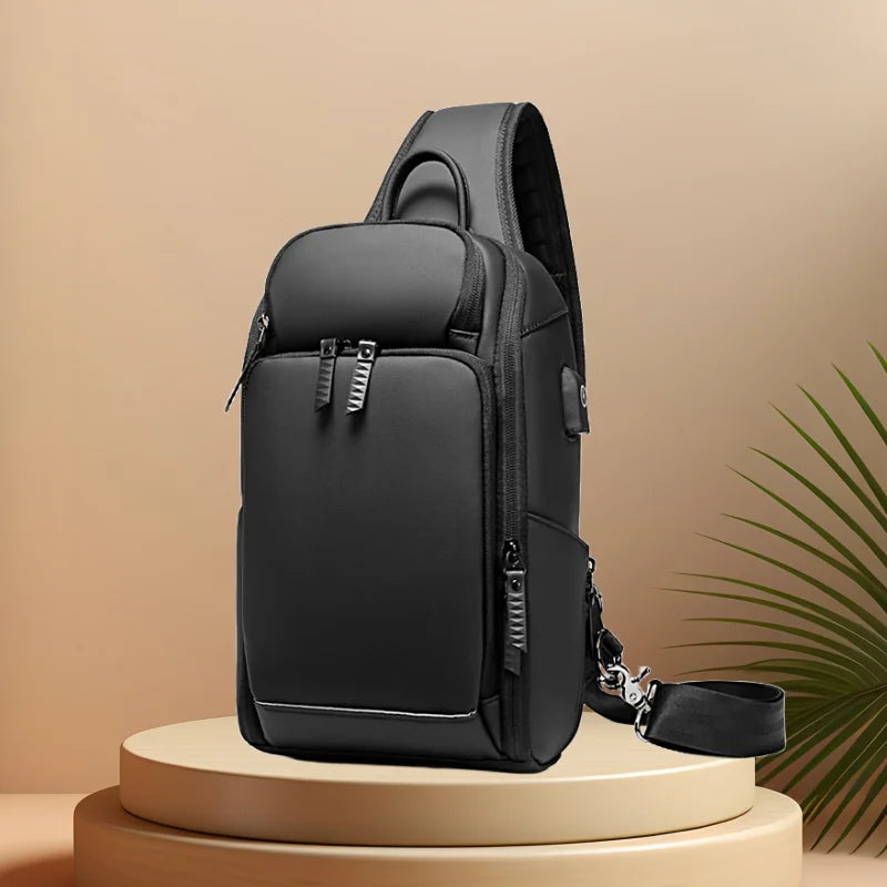 CFUN YA New Luxury Multifunction Chest Bag For Men Wide Open Outdoor Climbing Riding Sling Cross Bag Sport Backpack Fanny Pack